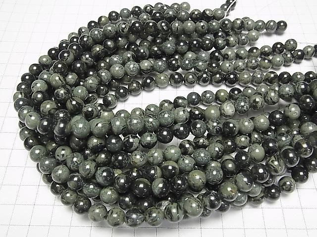 カンババジャスパー ラウンド8.5mm 1連(約36cm) サムネイル4