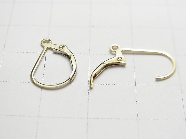 14KGF ピアス フレンチフック(レバーバック)15×10mm 1ペア サムネイル3