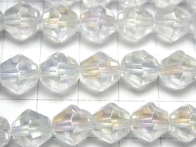 【動画】アクアクリスタル 16面カット10mm 半連/1連(約38cm) サムネイル2