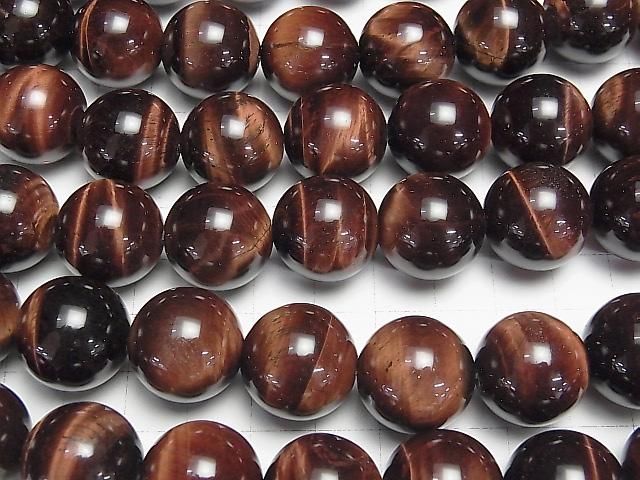 【動画】レッドタイガーアイAA++ ラウンド18mm 1/4連~1連(約36cm) サムネイル3