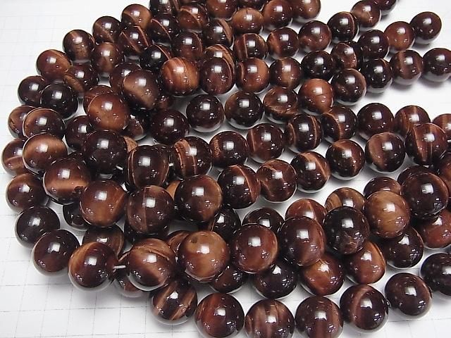 【動画】レッドタイガーアイAA++ ラウンド18mm 1/4連~1連(約36cm) サムネイル4
