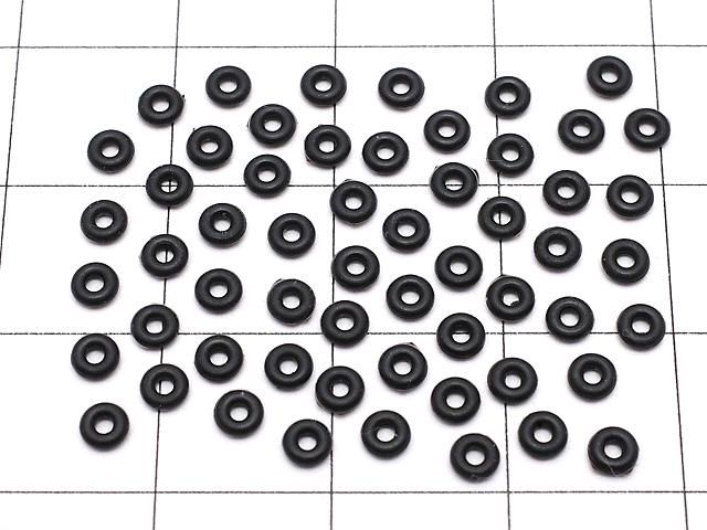 100個480円!シリコンリング(ストーンガード) 3×3×1mm ブラック 100個 サムネイル4