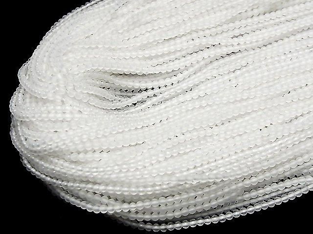 【動画】フロストクォーツAAA 極小ラウンド2mm 1連(約38cm) サムネイル4