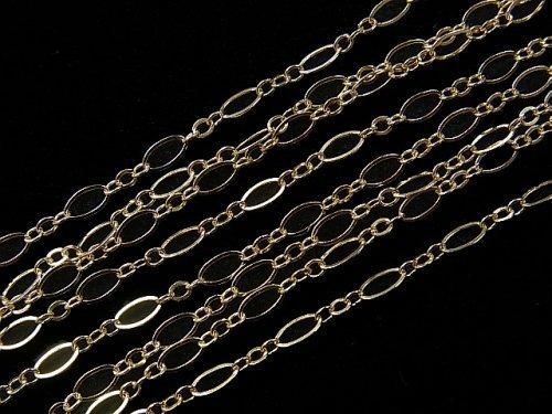 14KGF フィガロ(ロングアンドショート)チェーン 2.7mm 10センチの画像
