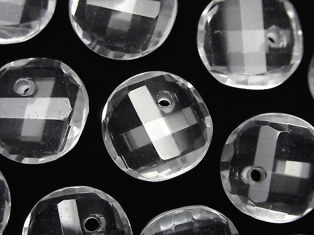 【動画】クリスタルAAA- ツイスト×多面コインカット 【14mm】【16mm】【18mm】 5粒の画像
