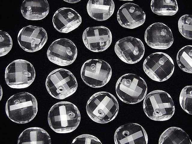 【動画】クリスタルAAA- ツイスト×多面コインカット 【14mm】【16mm】【18mm】 5粒 サムネイル4
