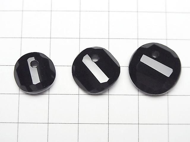 【動画】オニキスAAA ツイスト×多面コインカット 【14mm】【16mm】【18mm】 5粒 サムネイル2
