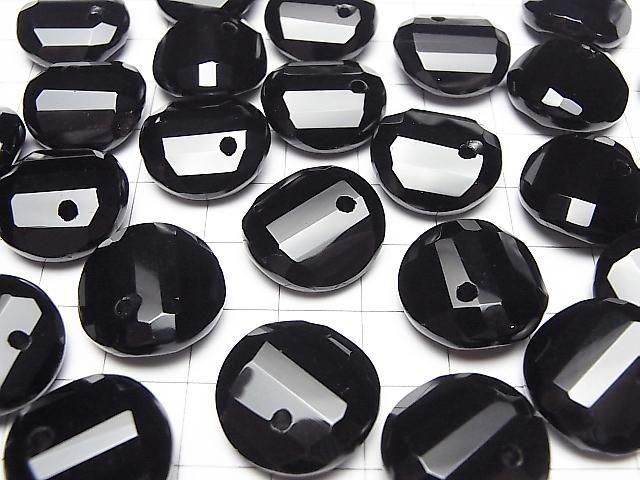 【動画】オニキスAAA ツイスト×多面コインカット 【14mm】【16mm】【18mm】 5粒 サムネイル3