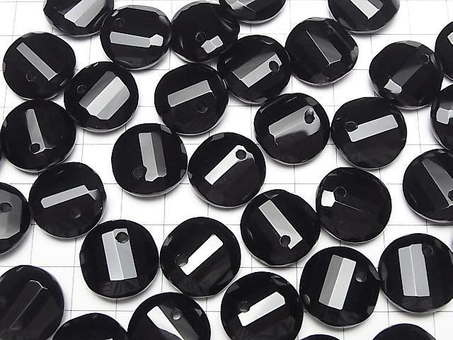 【動画】オニキスAAA ツイスト×多面コインカット 【14mm】【16mm】【18mm】 5粒 サムネイル4
