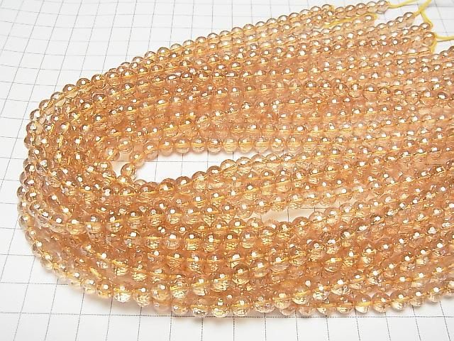 【動画】ゴールデンオーラ 128面ラウンドカット6mm 半連/1連(約38cm) サムネイル4