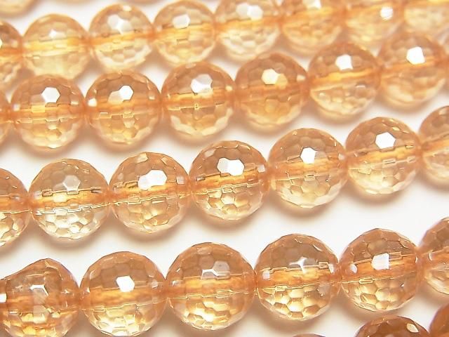 【動画】ゴールデンオーラ 128面ラウンドカット8mm 半連/1連(約38cm)の画像