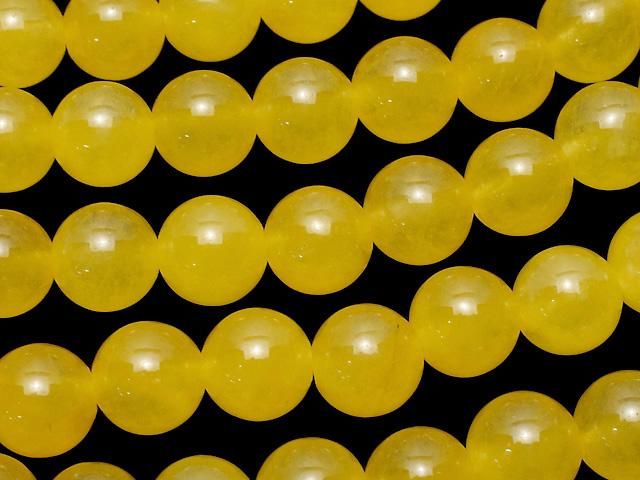 ハニーカラージェード ラウンド8mm 1連(約36cm)の画像