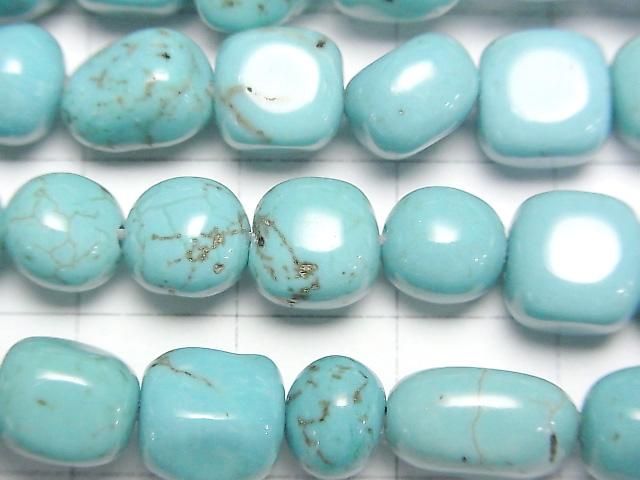 【動画】マグネサイトターコイズ タンブル 1連(約38cm) サムネイル2