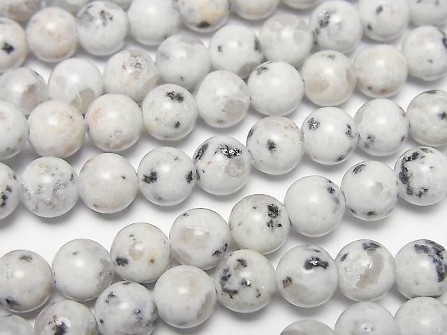 【動画】セサミジャスパー ラウンド6.5mm 1連(約36cm)の画像