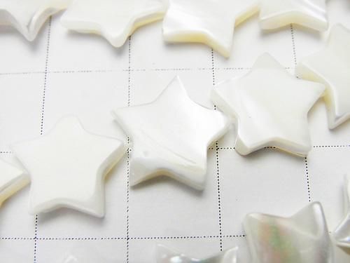 マザーオブパール ホワイト スター 【6mm】【8mm】【10mm】【12mm】 1連(約35cm) サムネイル2