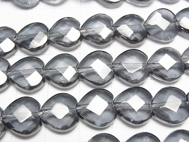 シルバーフラッシュクリスタル 縦穴ハートカット12×12×5mm 半連/1連(約36cm) サムネイル2