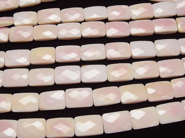【動画】クィーンコンクシェルAAA- レクタングルカット14×10×4mm 半連/1連(約38cm) サムネイル3