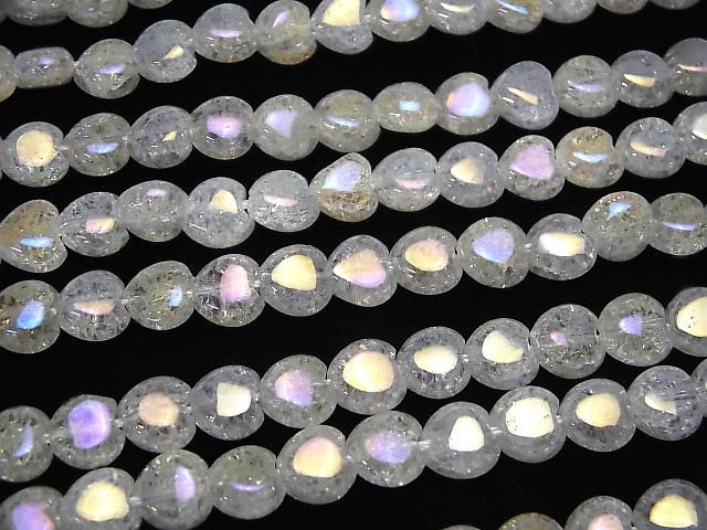 【動画】クラック入りアクアクリスタル 縦穴ハート8×8×5mm 半連/1連(約37cm) サムネイル3