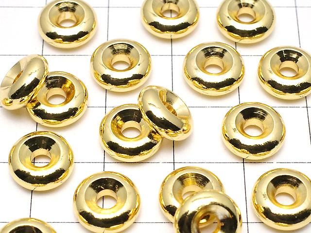 メタルパーツ ロンデル【4×2】【5×2.5】【6×3】【8×3.5】【10×4】 ゴールドカラー 20個 サムネイル3