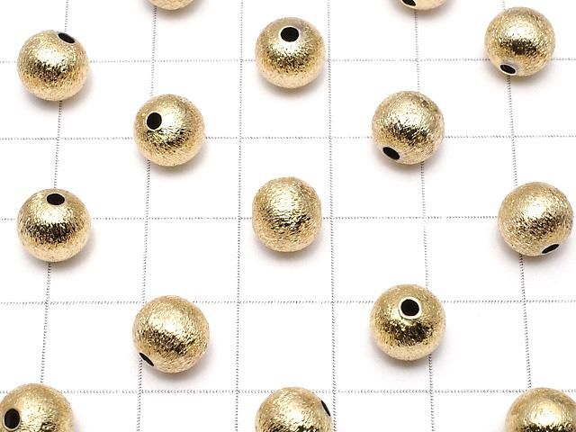 メタルパーツ ヘアライン ラウンド4・5・6・8・10mm ゴールドカラー 10粒 サムネイル3