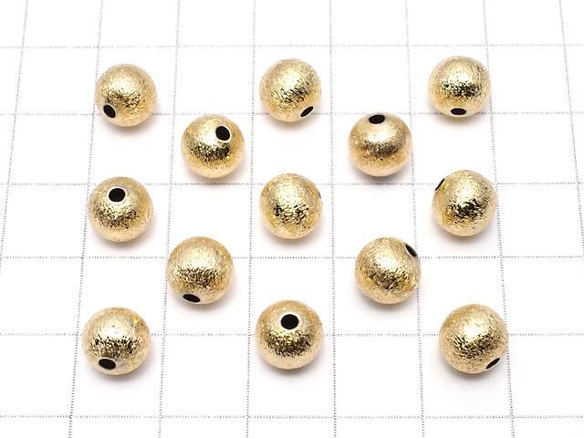 メタルパーツ ヘアライン ラウンド4・5・6・8・10mm ゴールドカラー 10粒 サムネイル4