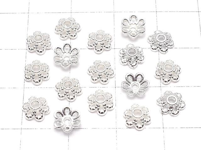 メタルパーツ ビーズキャップ6×6×2mm シルバーカラー 10個 サムネイル4