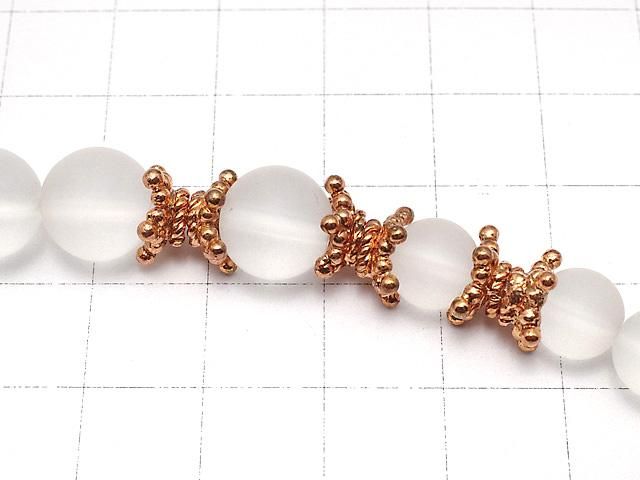 コッパー(銅) ビーズキャップ8×8×4mm 1/4連~1連(約18cm) サムネイル3