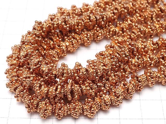 コッパー(銅) ビーズキャップ8×8×4mm 1/4連~1連(約18cm) サムネイル4