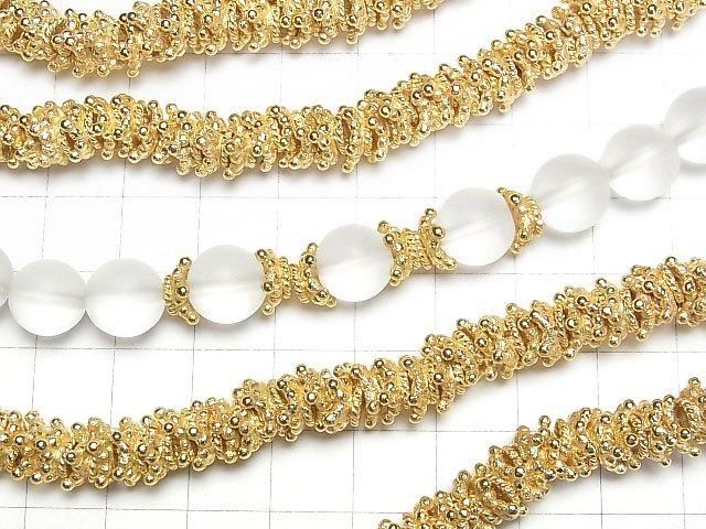 コッパー(銅) ビーズキャップ8×8×4mm 18KGP 1/4連~1連(約18cm) サムネイル3