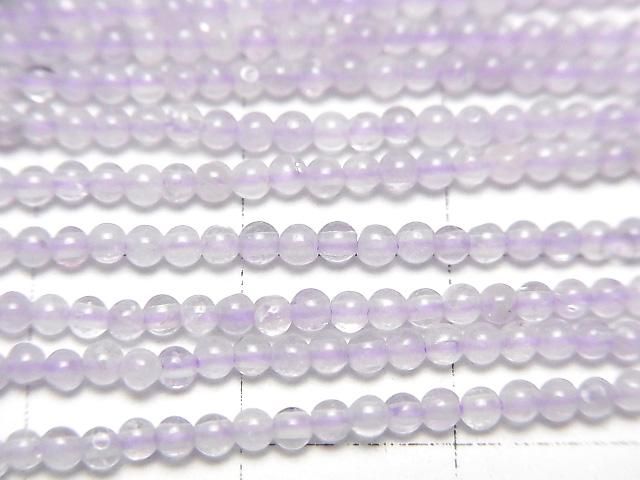 ラベンダーアメジストAA++ ラウンド2mm 1連(約37cm) サムネイル2