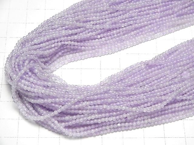 ラベンダーアメジストAA++ ラウンド2mm 1連(約37cm) サムネイル4