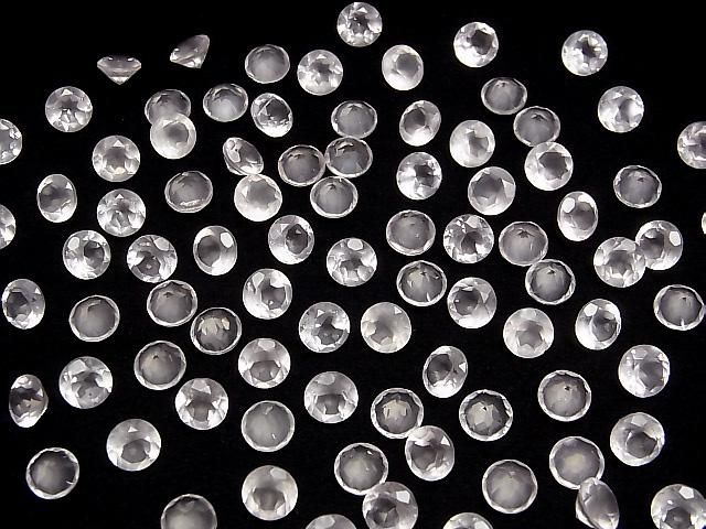 【動画】宝石質ローズクォーツAAA ルース ラウンドファセットカット6×6mm 5粒 サムネイル4
