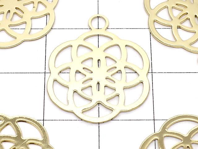 メタルパーツ ホーリーチャーム 【シードオブライフ】 24×20mm ゴールドカラー 1枚 サムネイル2
