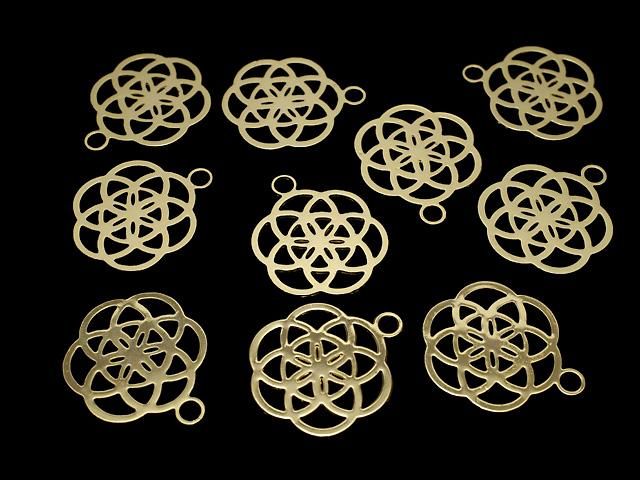 メタルパーツ ホーリーチャーム 【シードオブライフ】 24×20mm ゴールドカラー 1枚 サムネイル4