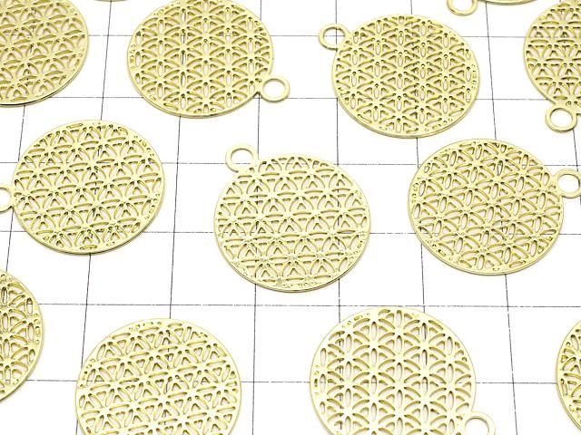 メタルパーツ ホーリーチャーム 【フラワーオブライフ】 23×20mm ゴールドカラー 1枚 サムネイル3