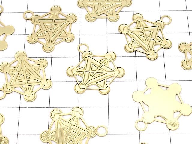 メタルパーツ ホーリーチャーム 【メタトロンキューブ】 20×23mm ゴールドカラー 1枚 サムネイル3