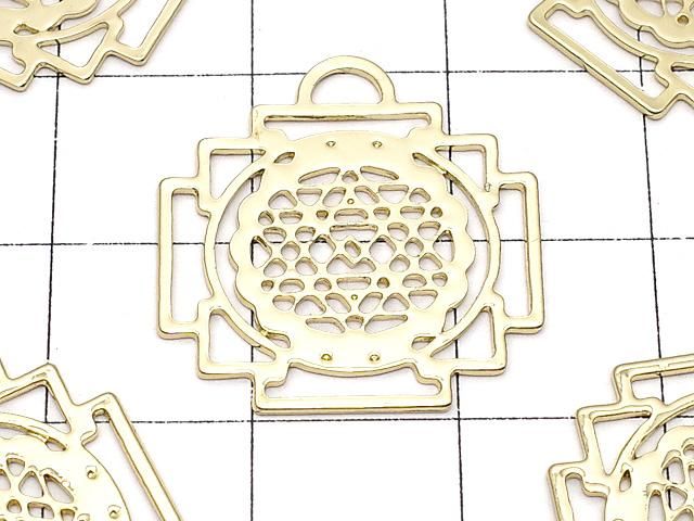メタルパーツ ホーリーチャーム 【ヤントラ】 21×20mm ゴールドカラー 1枚 サムネイル2