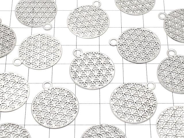 メタルパーツ ホーリーチャーム 【フラワーオブライフ】 23×20mm シルバーカラー 1枚 サムネイル3