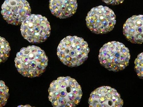 ラインストーンボール ラウンド8mm 【レインボー】 10粒の画像