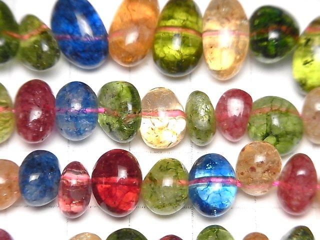 【動画】マルチカラークリスタル タンブル 1連(約37cm) サムネイル2