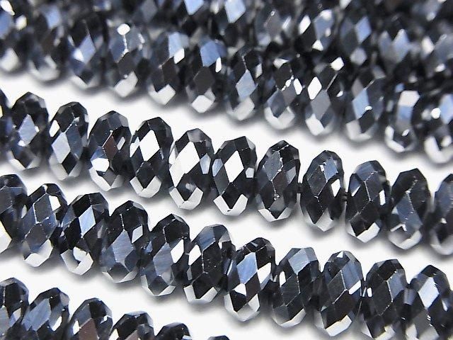 【動画】高純度テラヘルツ鉱石 ボタンカット7×7×3.5mm 半連/1連(約37cm)の画像