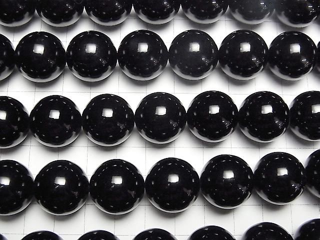 【動画】ロシア産モリオン(黒水晶)AAA ラウンド18mm 1/4連~1連(約34cm) サムネイル3