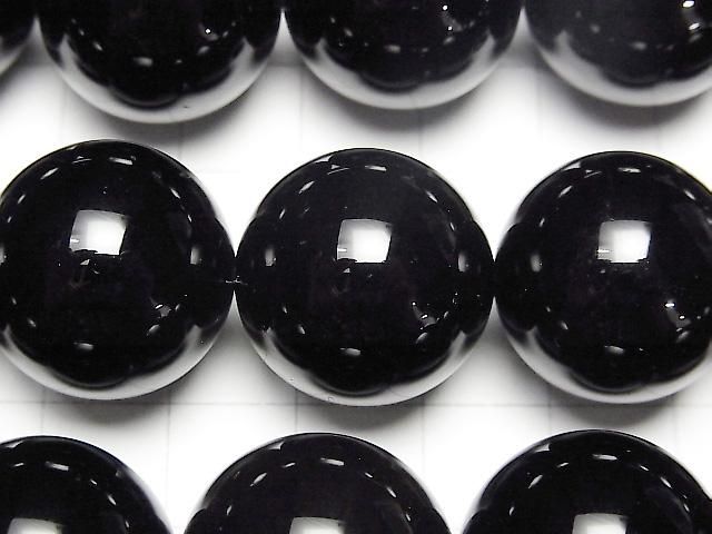 【動画】ロシア産モリオン(黒水晶)AAA ラウンド20mm 1/4連~1連(約34cm) サムネイル2