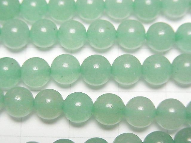 【動画】グリーンアベンチュリン ラウンド6mm 1連(約36cm) サムネイル2