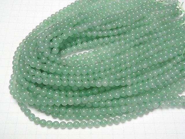 【動画】グリーンアベンチュリン ラウンド6mm 1連(約36cm) サムネイル4