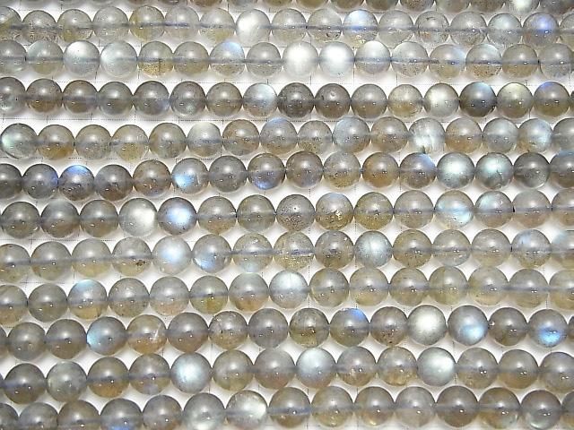 【動画】ラブラドライトAA++ ラウンド8mm 半連/1連(約36cm) サムネイル3