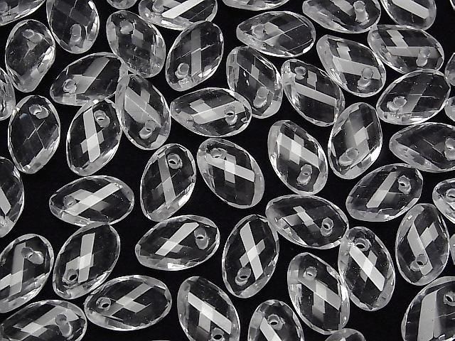【動画】クリスタルAAA- ツイスト×多面オーバルカット 【16×10】【19×12】 5粒 サムネイル4