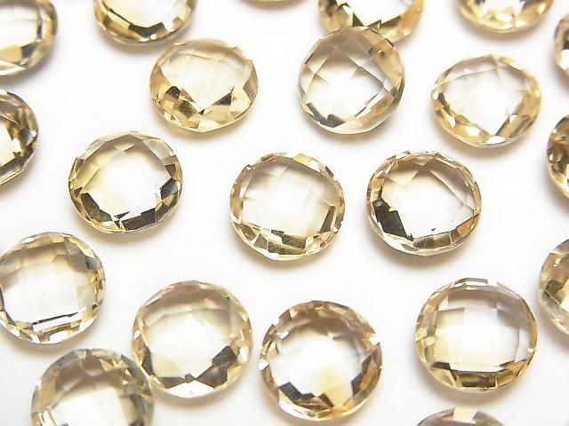 【動画】宝石質シトリンAAA ルース コインクッションカット8×8×4mm 5個の画像