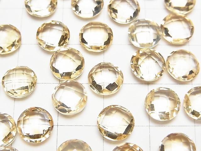 【動画】宝石質シトリンAAA ルース コインクッションカット8×8×4mm 5個 サムネイル2
