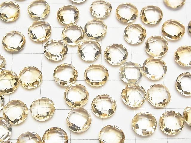 【動画】宝石質シトリンAAA ルース コインクッションカット8×8×4mm 5個 サムネイル3